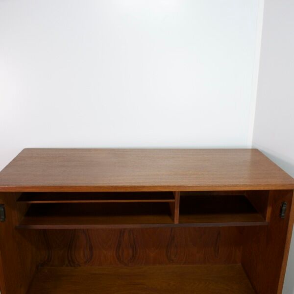 1960 teak wall desk, vintage secretary