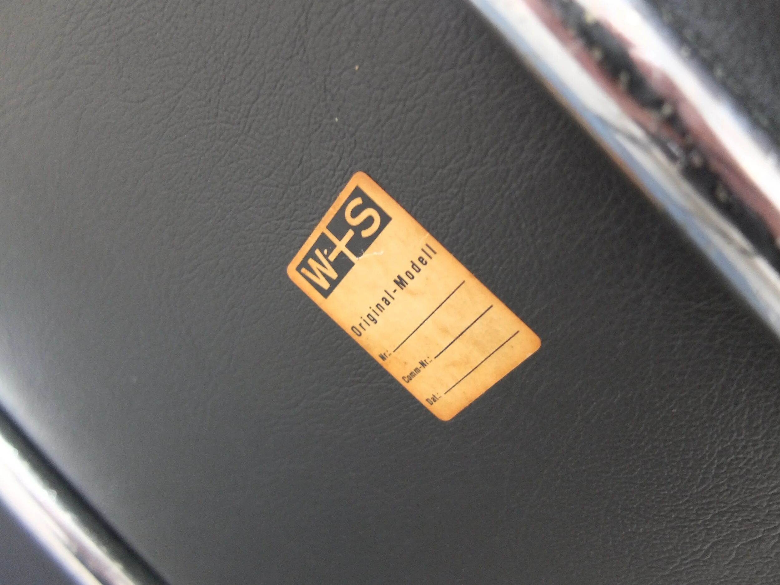 Executive leather armchair by Egon Eiermann for Wilde + Spieth, 1960s