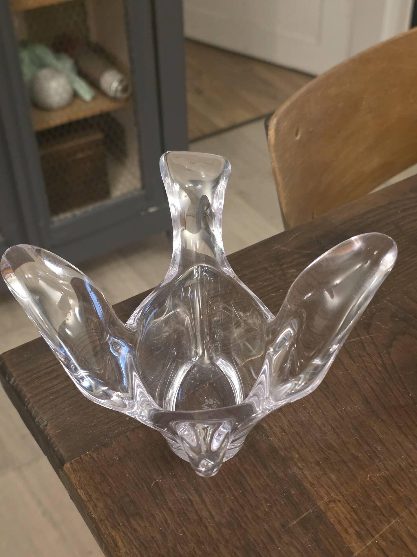 Crystal catchall "Dove" by Daum Nancy