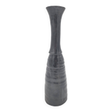 Black Ostara vase in glazed terracotta