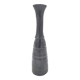 Vase Ostara noir en terre cuite émaillée