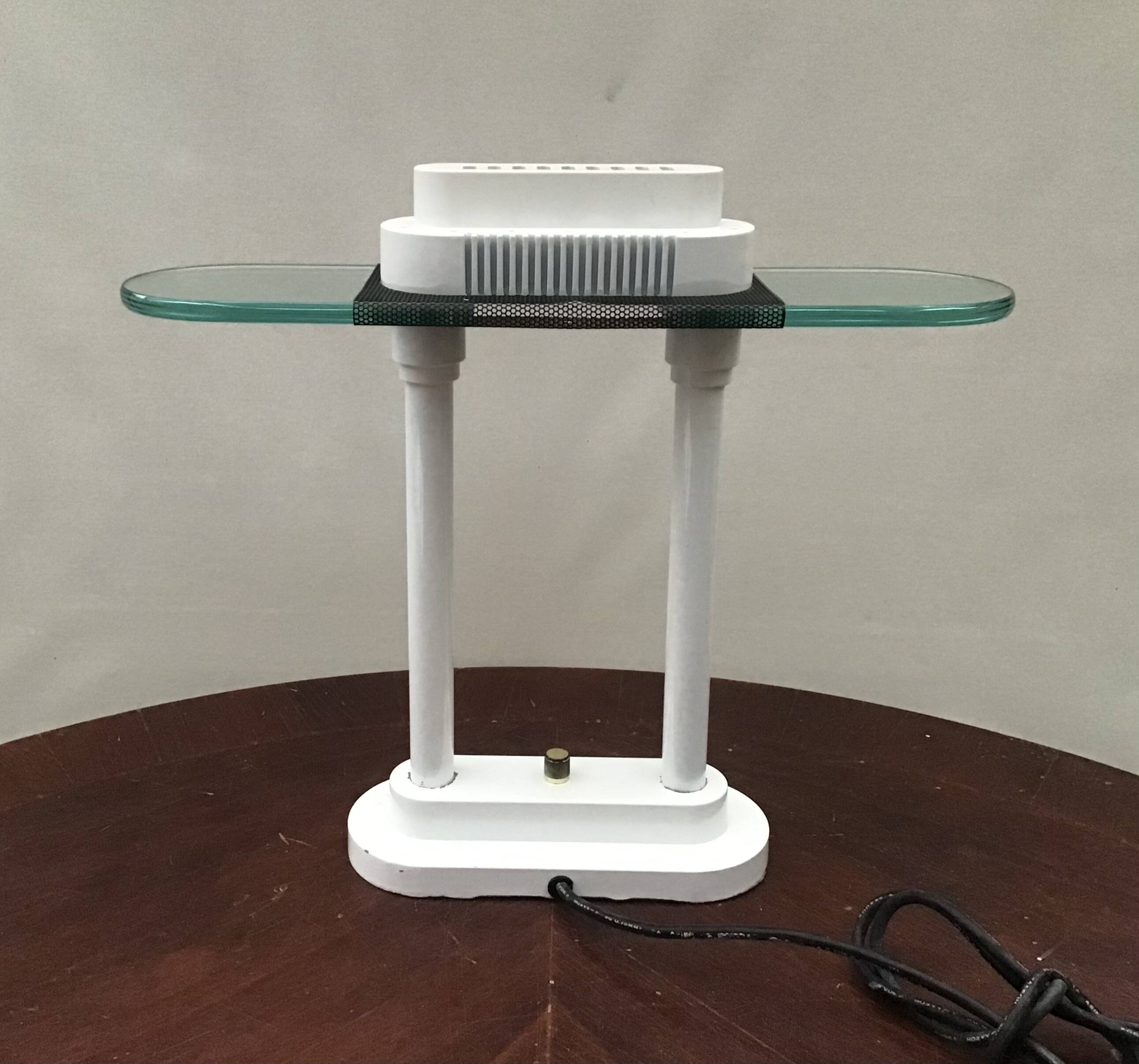 Vintage Robert Sonneman Table Lamp – Memphis Style – with Dimmer