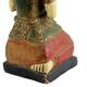 Characterful Vintage Buddha Statue Kneeling Wooden Buddha 44cm