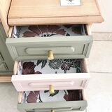 Asymmetrical vintage furniture restyled