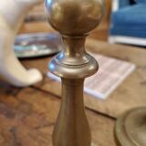 2 brass candle holders