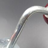 Two hooks in red bakelite and metal - around 1950