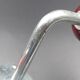 Two hooks in red bakelite and metal - around 1950