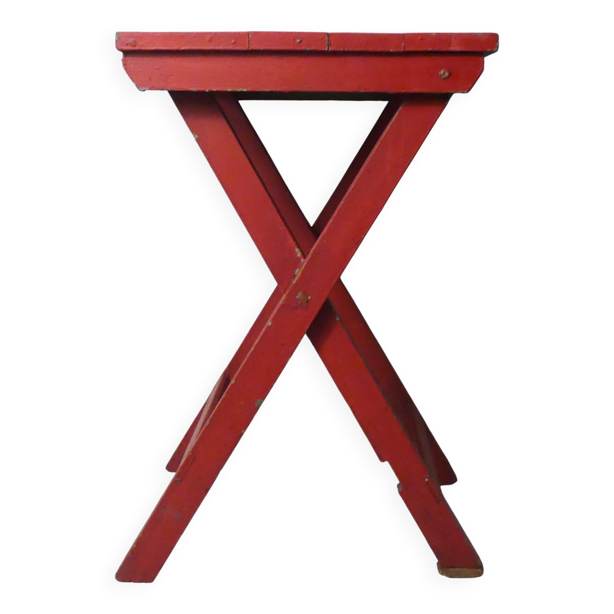 old folding wooden side table