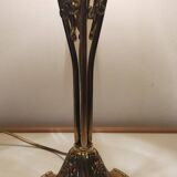 Magnificent art nouveau lamp designed for naudy and blown glass 1960