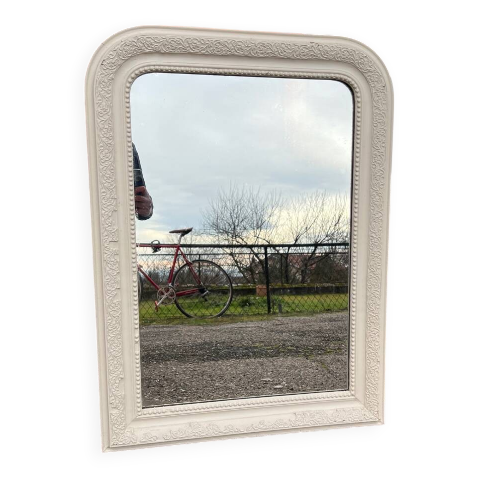 White Louis-Philippe mirror