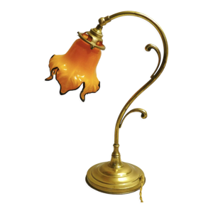 Lampe laiton à tulipe