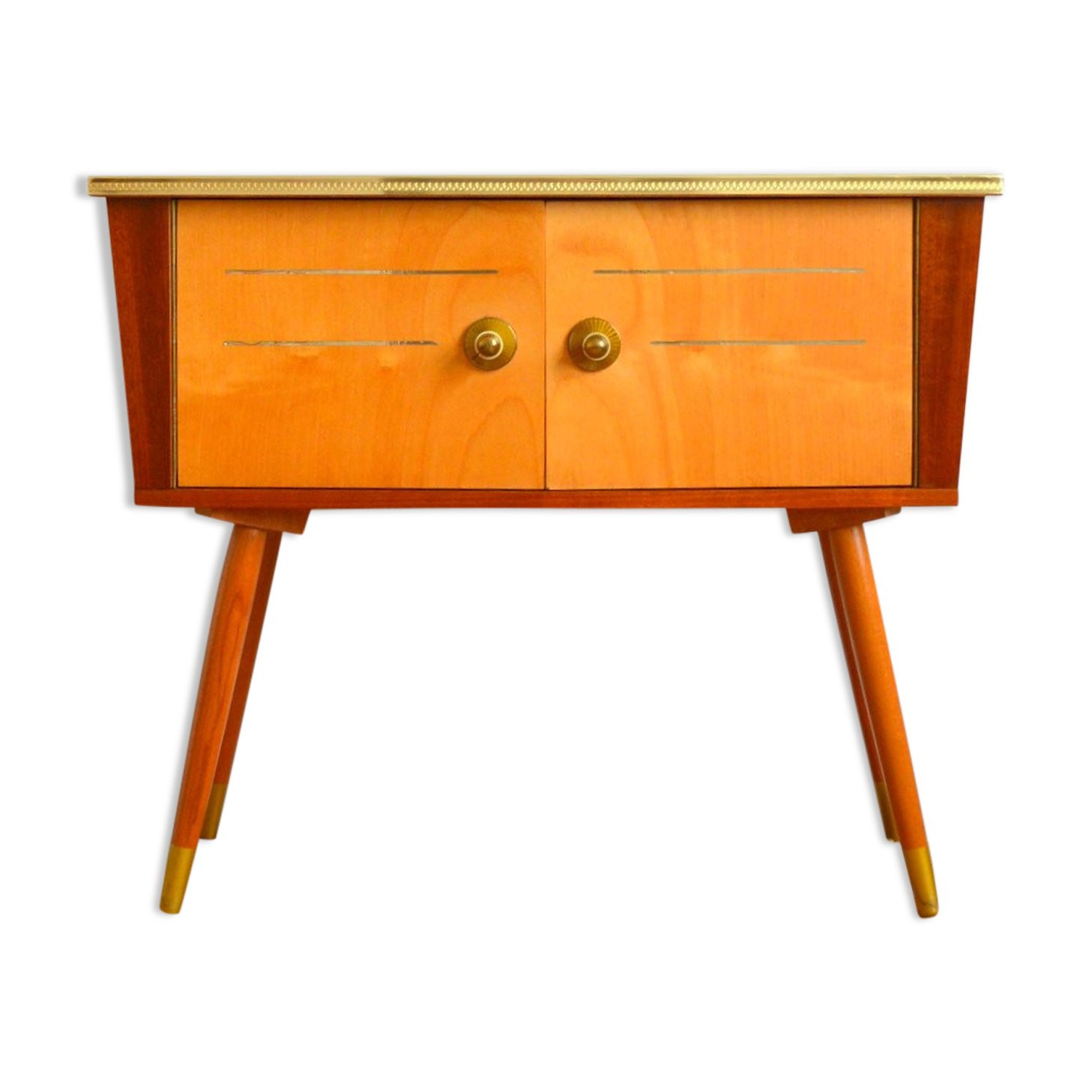 Console / bedside feet compass vintage 1950s