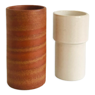 Vintage Dutch vase duo