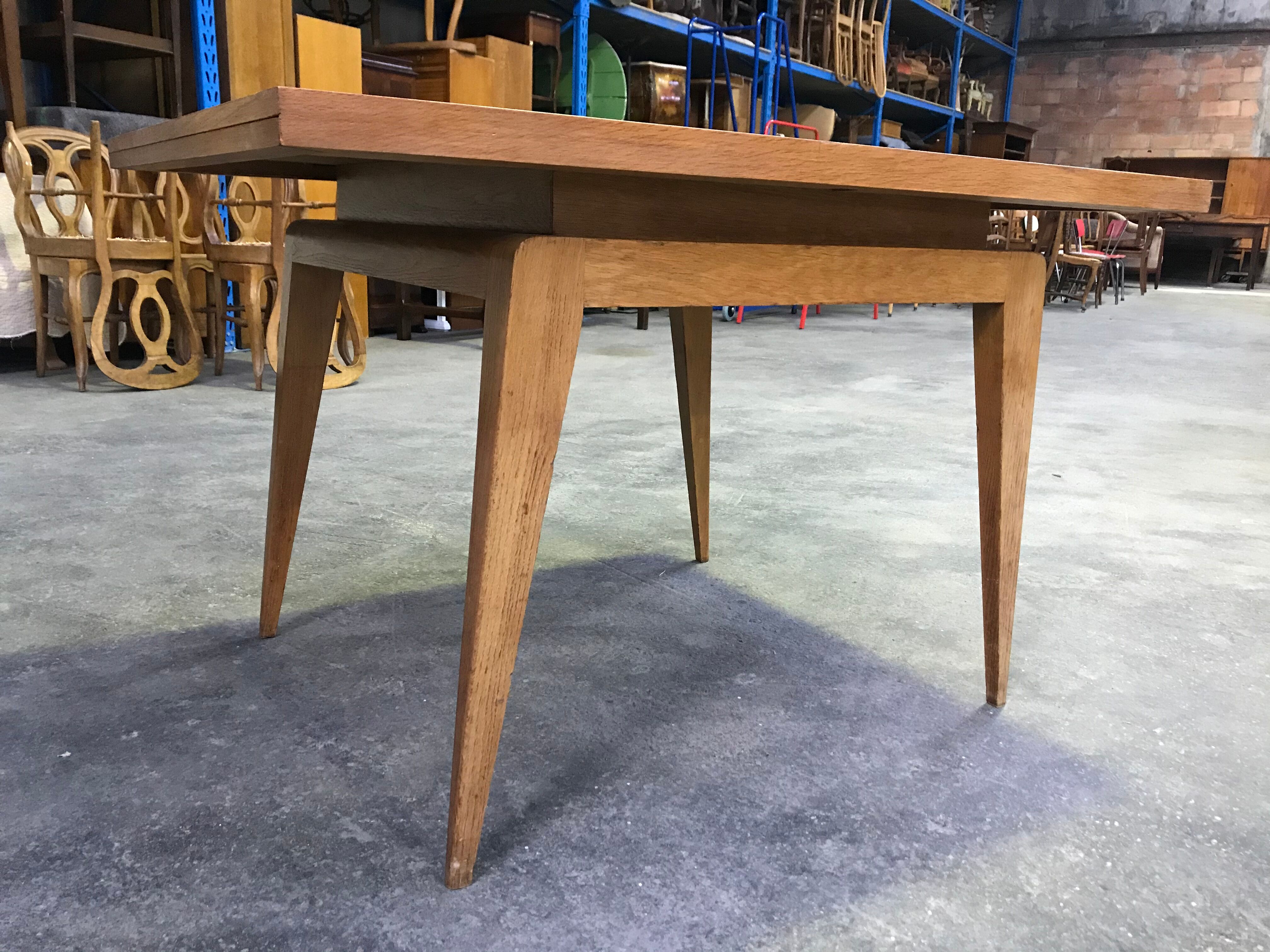 1950 oak dining table