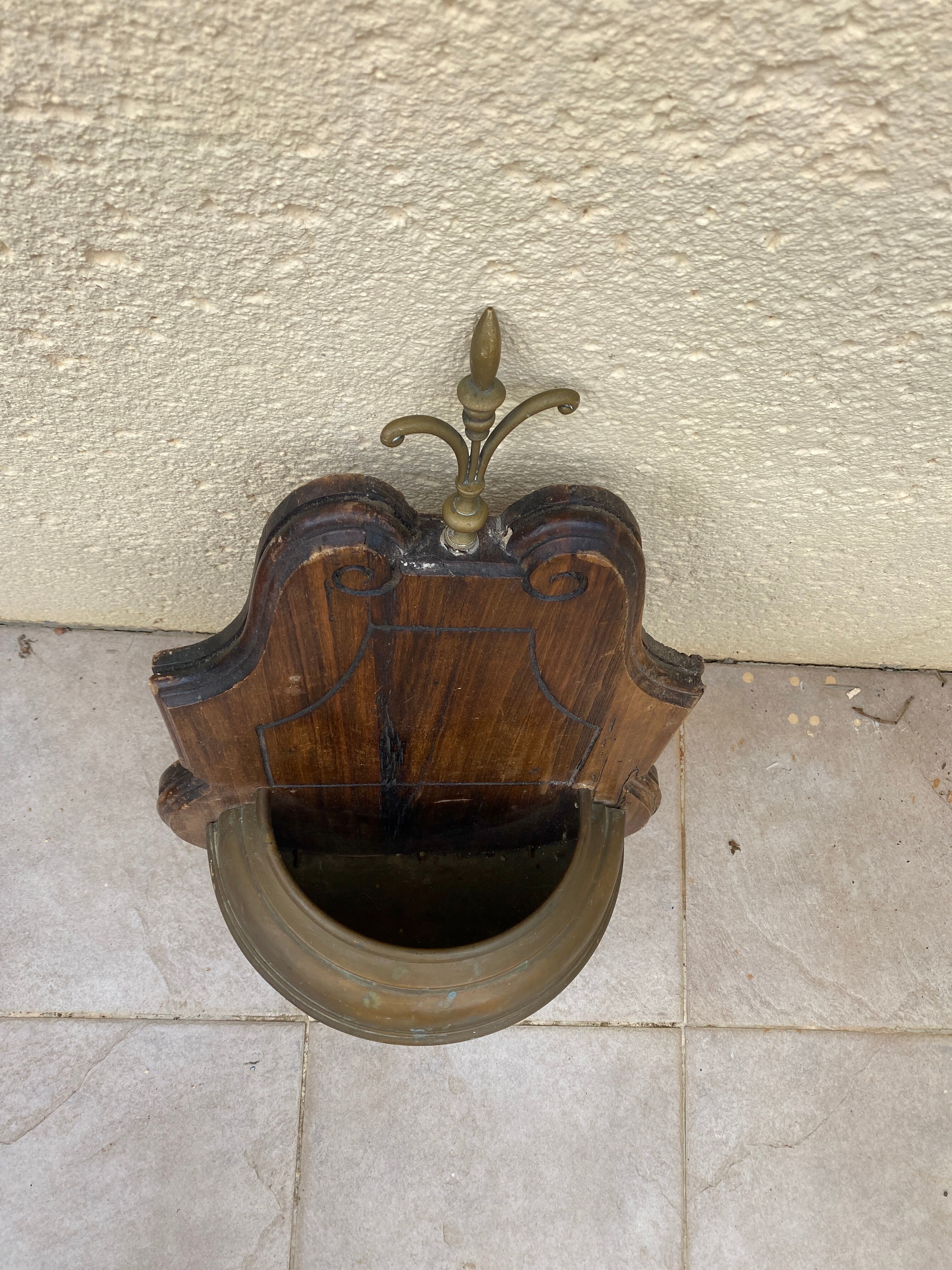 Cache pot copper fleur de lys