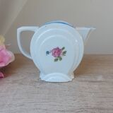 Ancien petit pot à lait décor floral, petit pichet vintage en porcelaine