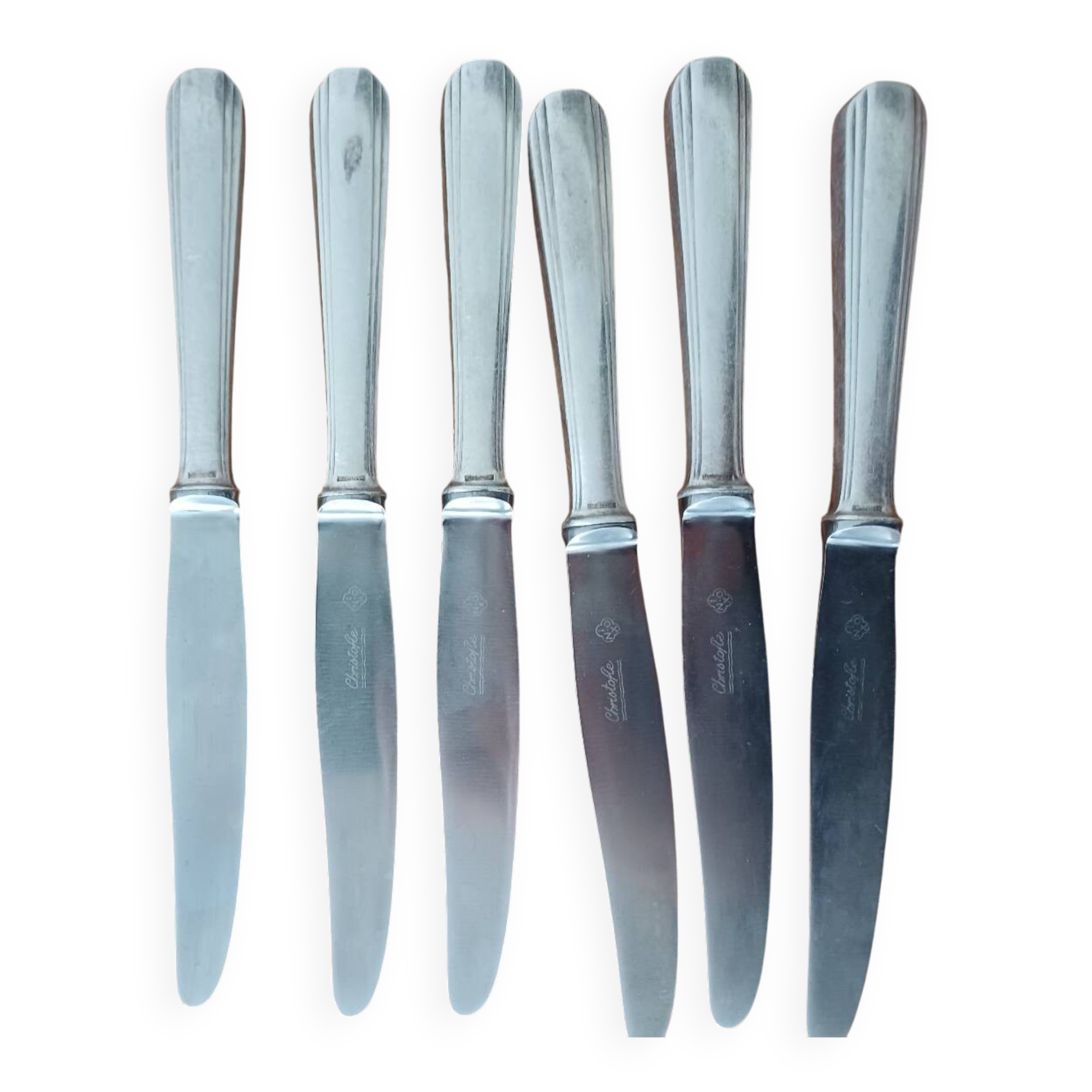 6 Christofle knives model Boréal