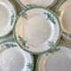 6 Terre de Fer Saint-Amand dessert plates late nineteenth