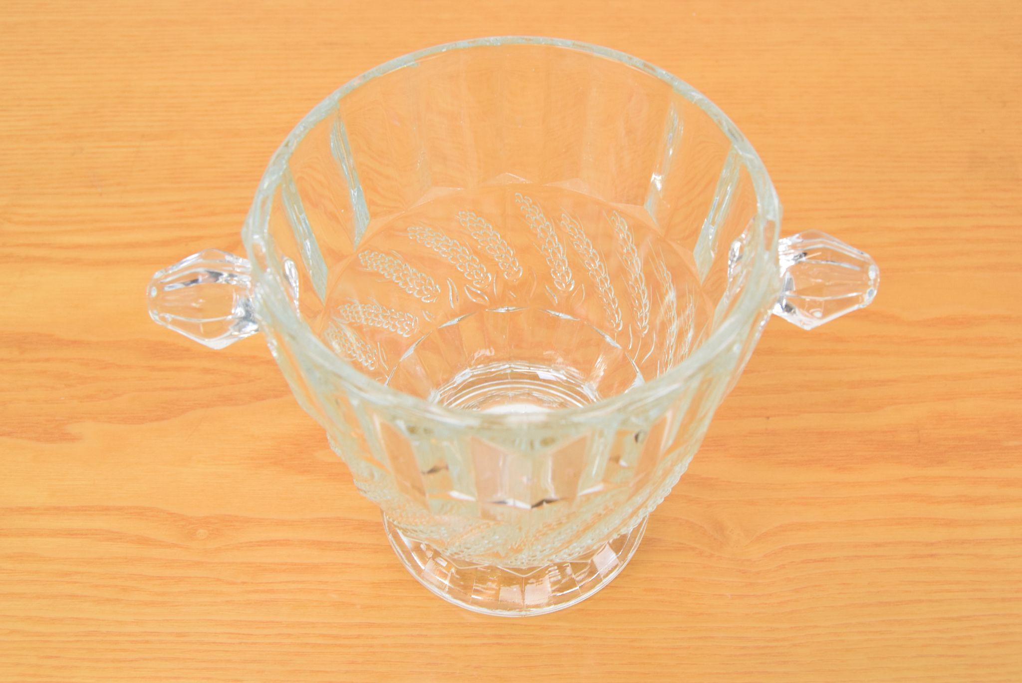 Vase en verre, verre de Bohême, années 1970