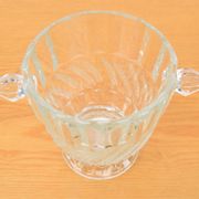 Vase en verre, verre de Bohême, années 1970