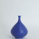 Scandinavian cobalt stoneware vase by Gunnar Borg for Höganäs.