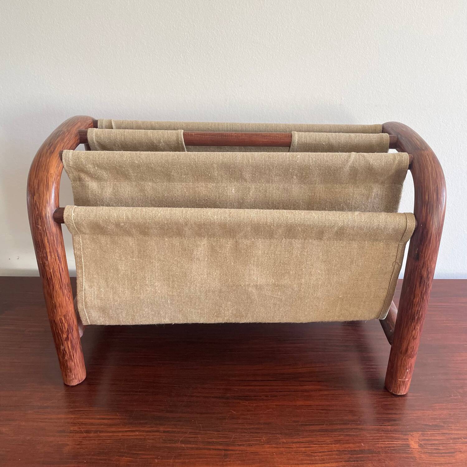 Vintage Wooden Newspaper Stand