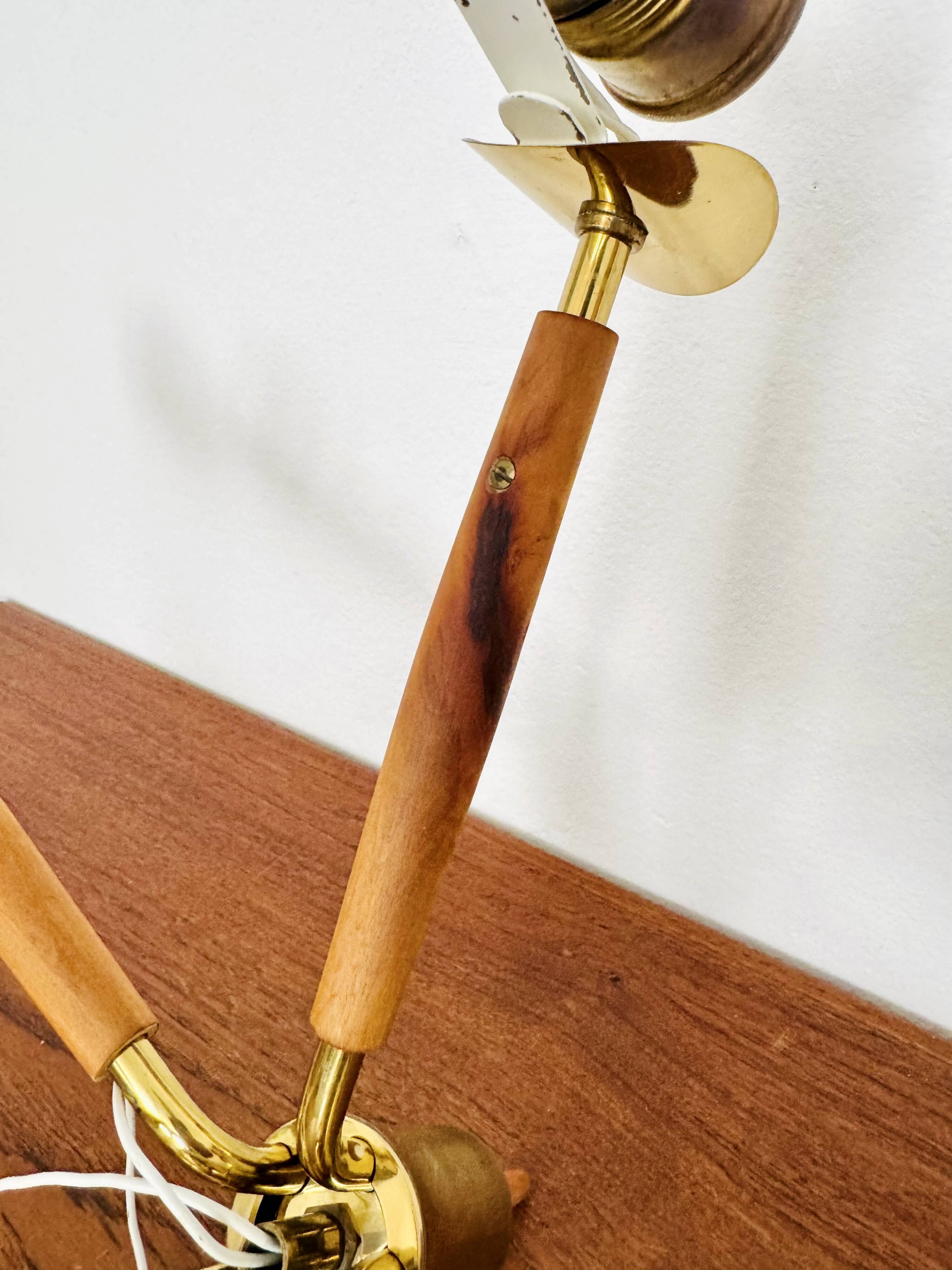 Austrian Brass Chandelier by Rupert Nikoll