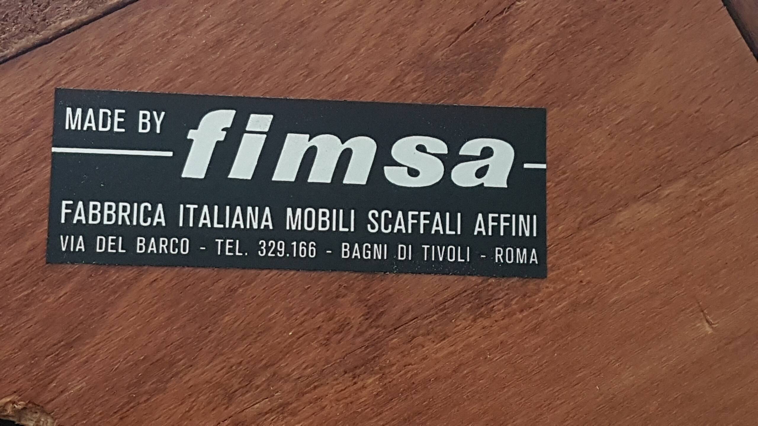 Vintage Italian storage console edited by Fimsa in the 1960s