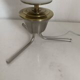 Vintage 1960 opaline tripod lamp mid century design - 34 cm