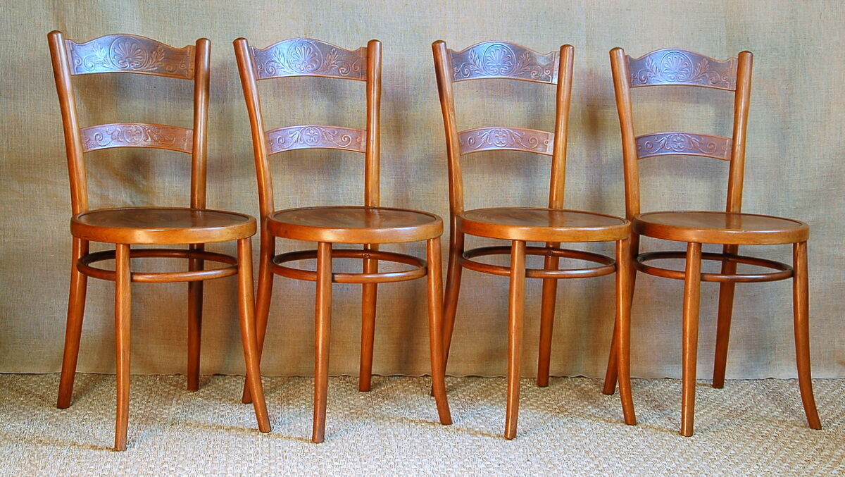 4 Horgen-Glaris bistro chairs in the early 20th century