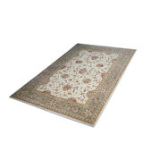 Large Ivory-cream Zielger Rug Handwoven Oriental Floral Carpet 199x292cm