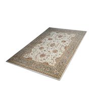 Large Ivory-cream Zielger Rug Handwoven Oriental Floral Carpet 199x292cm