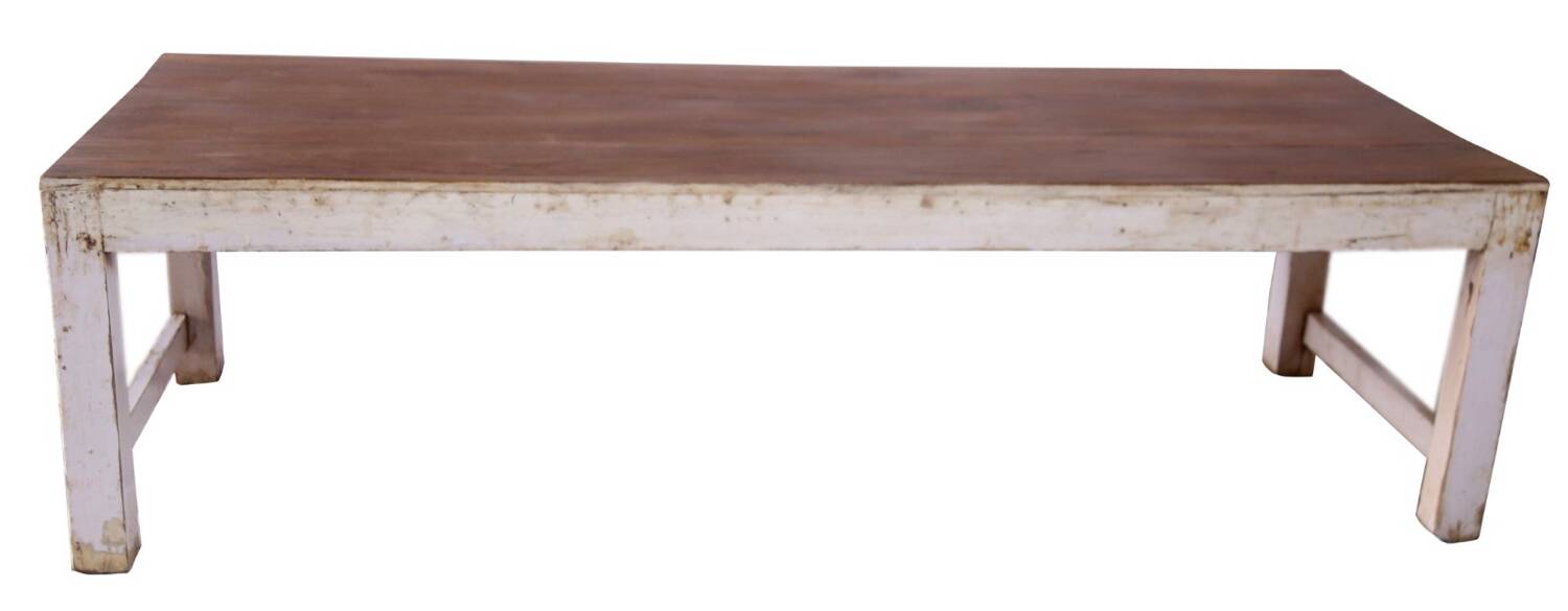 Antique coffee table in Burmese teak.