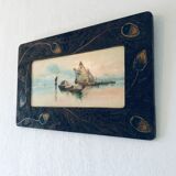 Table old fisherman's boats