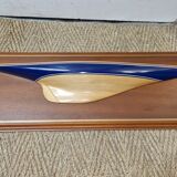 Model boat wall frame, half-hull Endeavour 1934