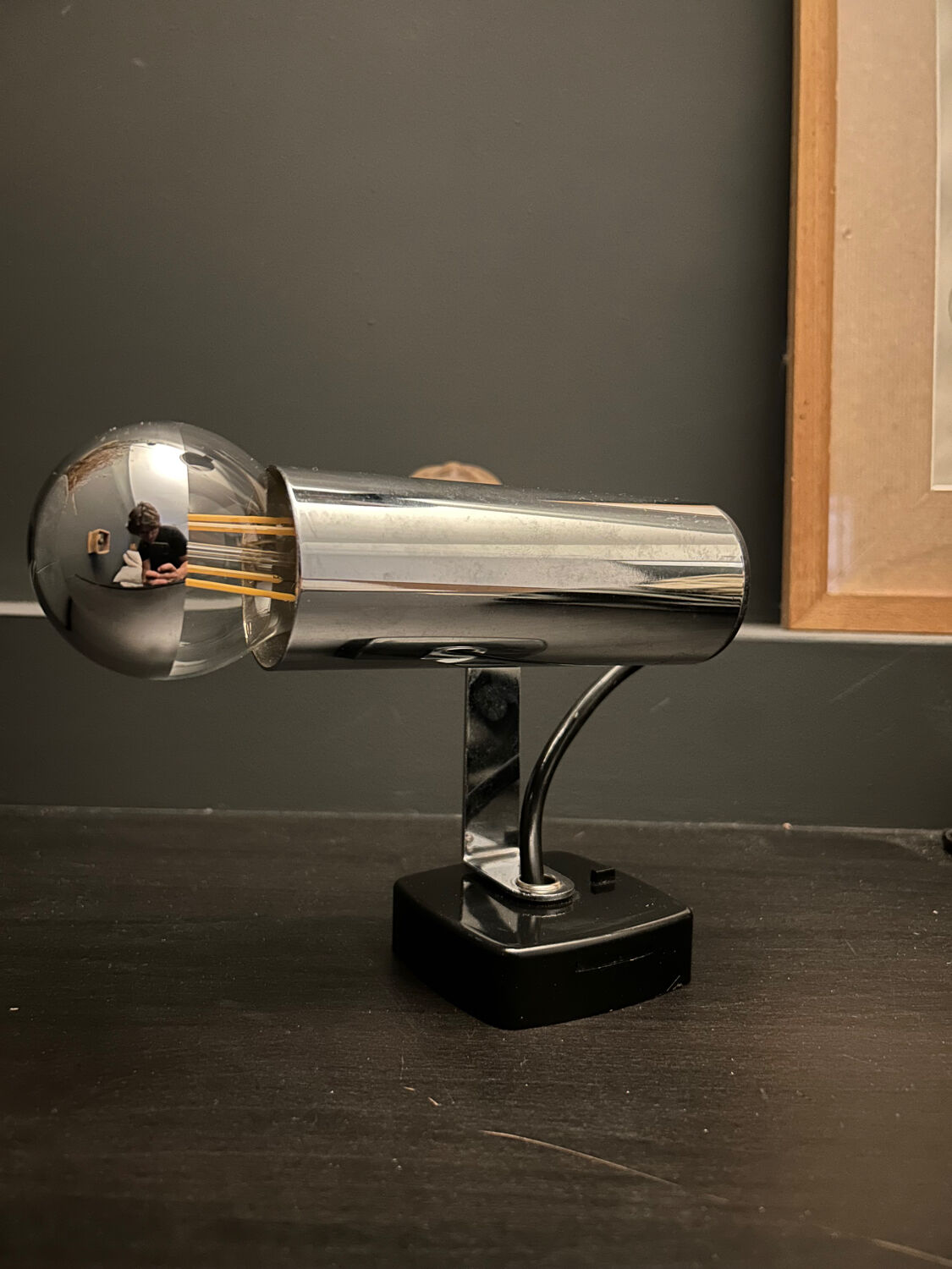 Paire d’appliques vintage orientable, chrome, italie 1970