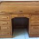 American desk with oak curtain