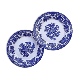 Duo de 2 assiettes plates terre de fer portugais