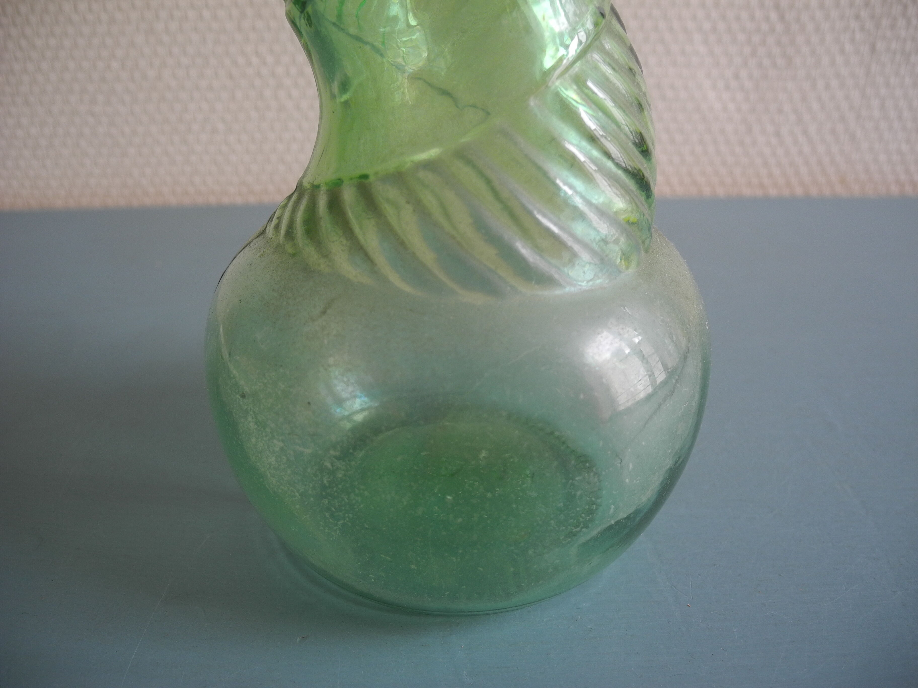 vintage carafe bottle Empoli 60s