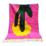 Handcrafted Beni Ouraine rug, size 100 x 200 cm