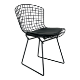 Bertoia side chair in black
