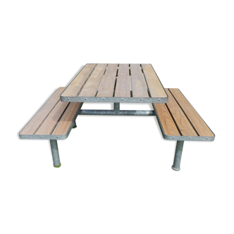 Picnic table and garden bench