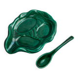 Vallauris ceramic dish and spoon
