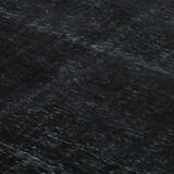 Handmade oriental overdyed 300 cm x 400 cm black wool carpet