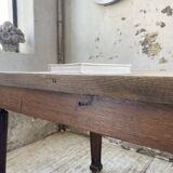Solid oak farmhouse table 185cm