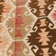 Grand tapis kilim turc vintage, décor bohème multicolore, 289x381 cm
