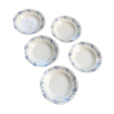 Set de 5 assiettes faïencerie des Chères