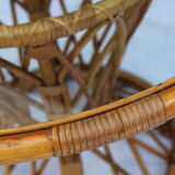 Table of bamboo and glass 1960