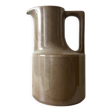Enamelled ceramic carafe, high-fired stoneware, registered design.