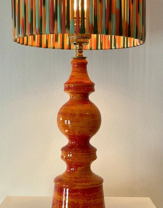 Large vintage table lamp – German pottery from the 70s | Hustadt (attributed)